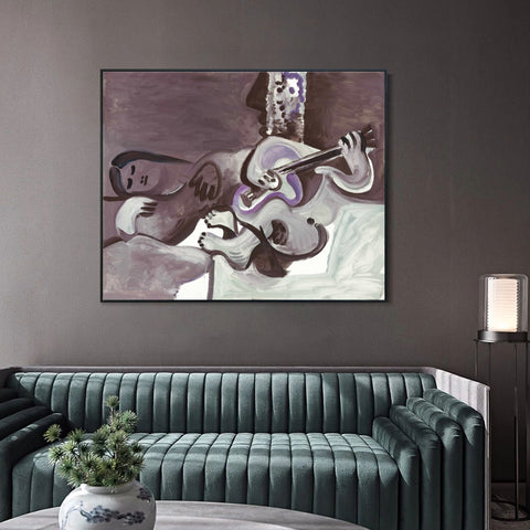 INVIN ART Framed Canvas Giclee Print Art Series#405 by Pablo Picasso Wall Art Living Room Home Office Decorations