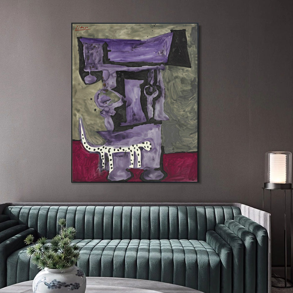 INVIN ART Framed Canvas Giclee Print Art Series#409 by Pablo Picasso Wall Art