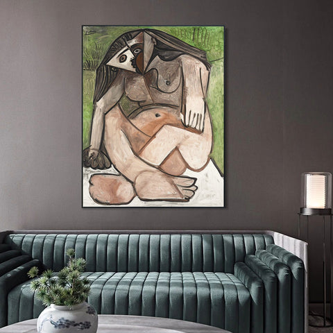 INVIN ART Framed Canvas Giclee Print Art Series#414 by Pablo Picasso Wall Art Living Room Home Office Decorations