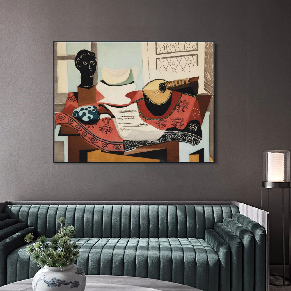 INVIN ART Framed Canvas Giclee Print Art Series#415 by Pablo Picasso Wall Art