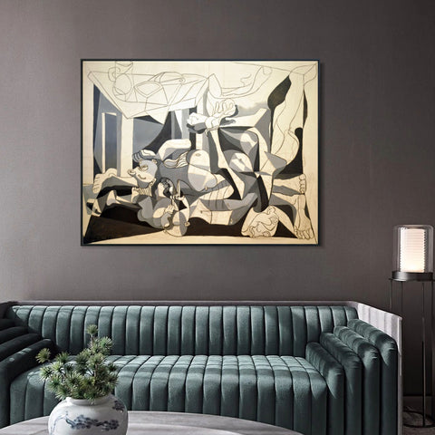 INVIN ART Framed Canvas Giclee Print Art Series#419 by Pablo Picasso Wall Art Living Room Home Office Decorations