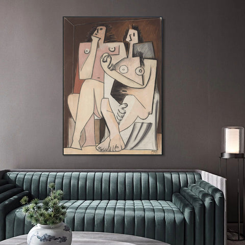 INVIN ART Framed Canvas Giclee Print Art Series#429 by Pablo Picasso Wall Art Living Room Home Office Decorations