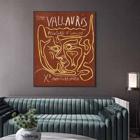 INVIN ART Framed Canvas Giclee Print Art Series#430 by Pablo Picasso Wall Art Living Room Home Office Decorations