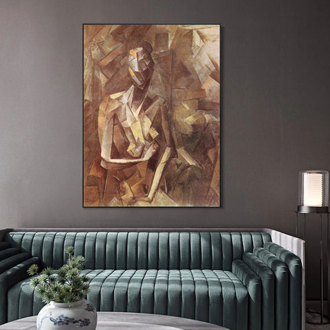 INVIN ART Framed Canvas Giclee Print Art Series#432 by Pablo Picasso Wall Art Living Room Home Office Decorations