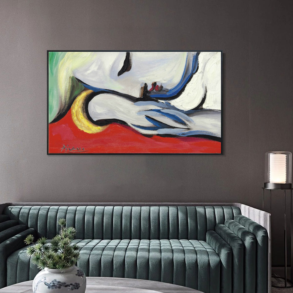 INVIN ART Framed Canvas Giclee Print Art Series#444 by Pablo Picasso Wall Art