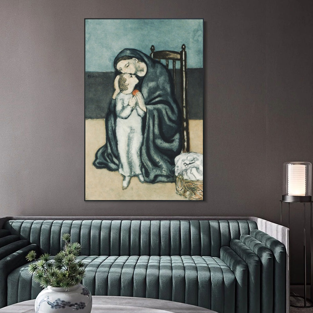 INVIN ART Framed Canvas Giclee Print Art Series#451 by Pablo Picasso Wall Art