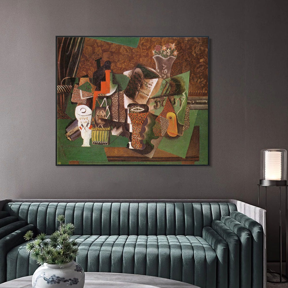 INVIN ART Framed Canvas Giclee Print Art Series#455 by Pablo Picasso Wall Art