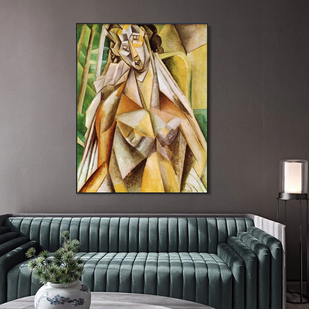 INVIN ART Framed Canvas Giclee Print Art Series#459 by Pablo Picasso Wall Art