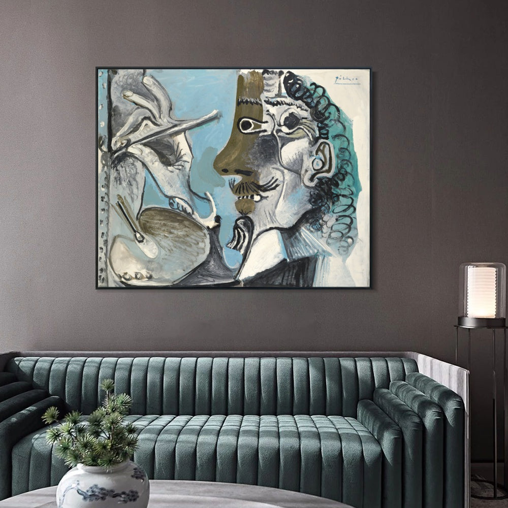 INVIN ART Framed Canvas Giclee Print Art Series#464 by Pablo Picasso Wall Art