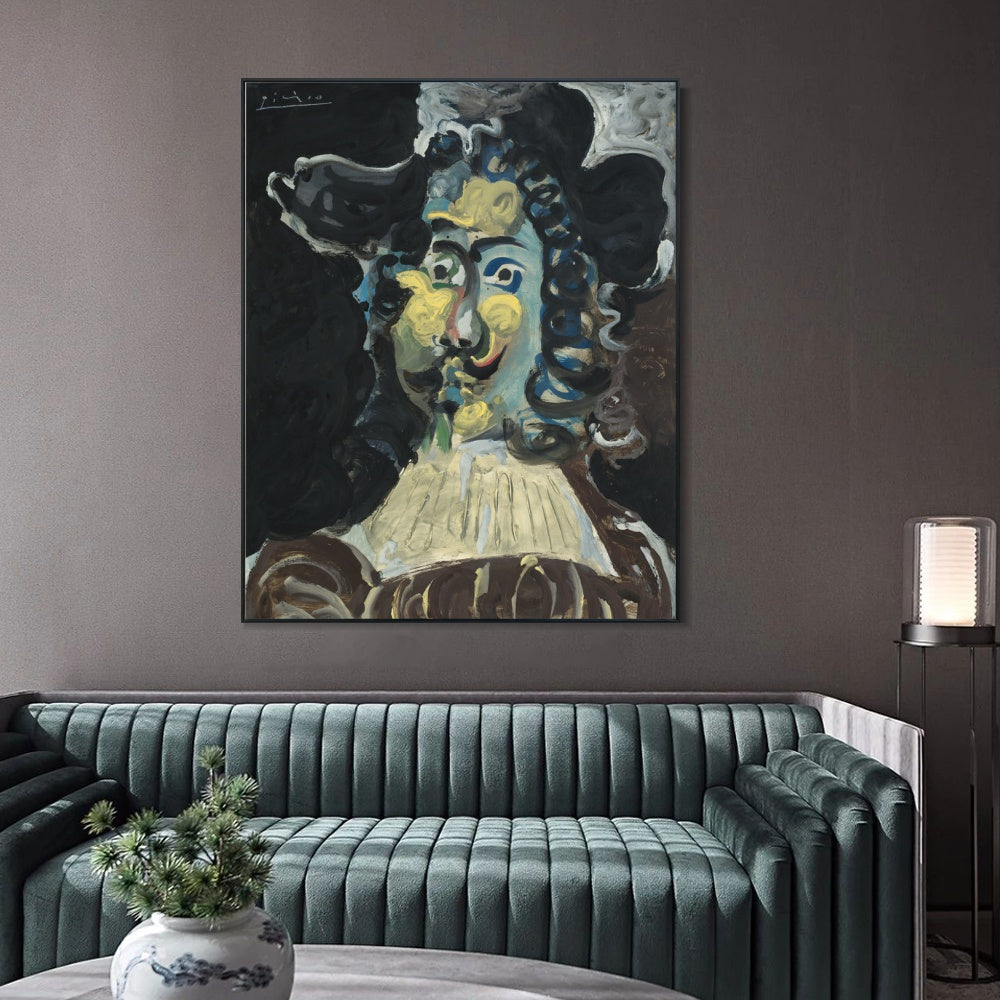 INVIN ART Framed Canvas Giclee Print Art Series#465 by Pablo Picasso Wall Art