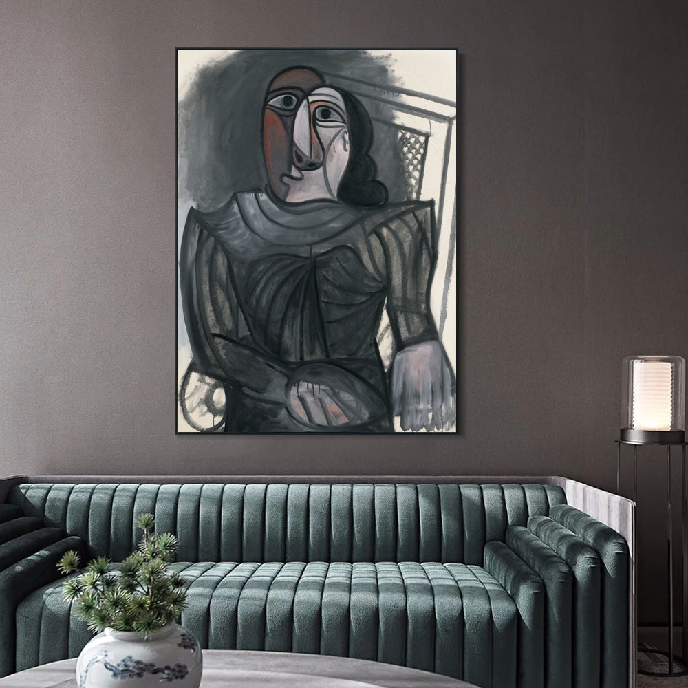INVIN ART Framed Canvas Giclee Print Art Series#471 by Pablo Picasso Wall Art