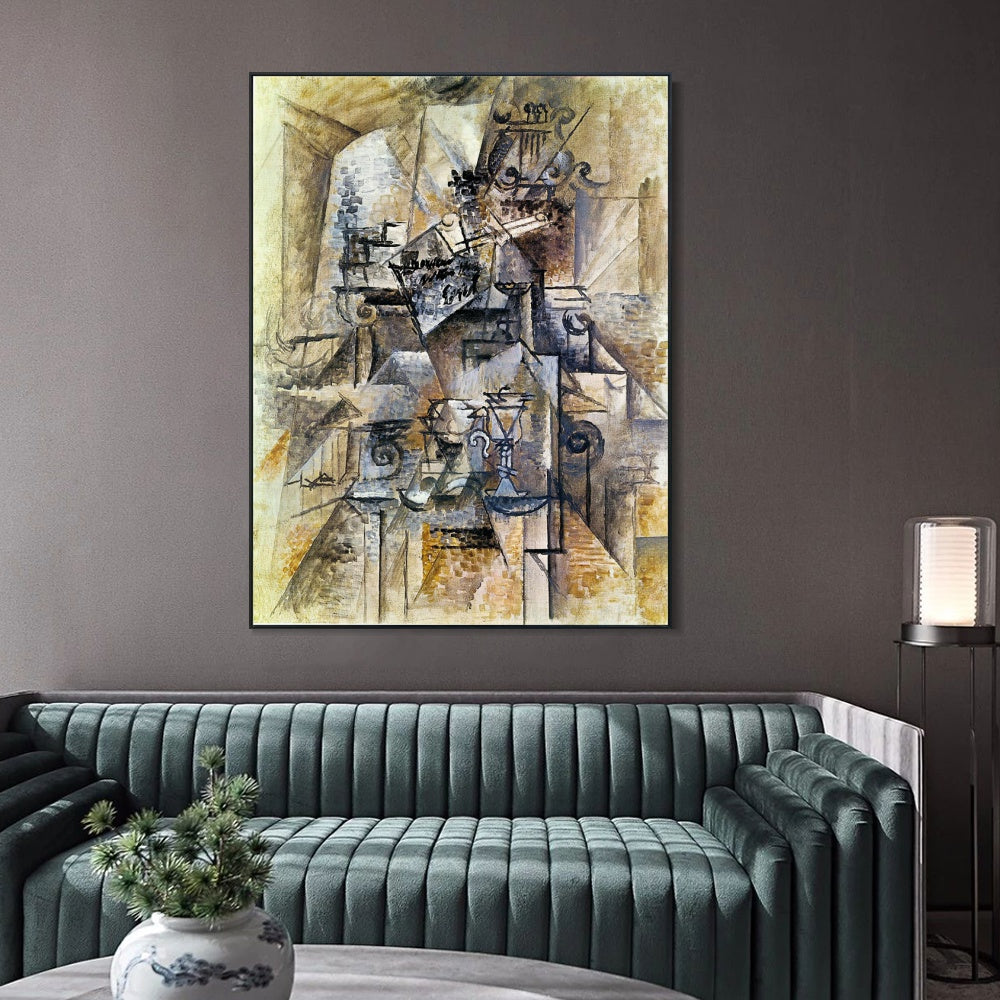 INVIN ART Framed Canvas Giclee Print Art Series#474 by Pablo Picasso Wall Art