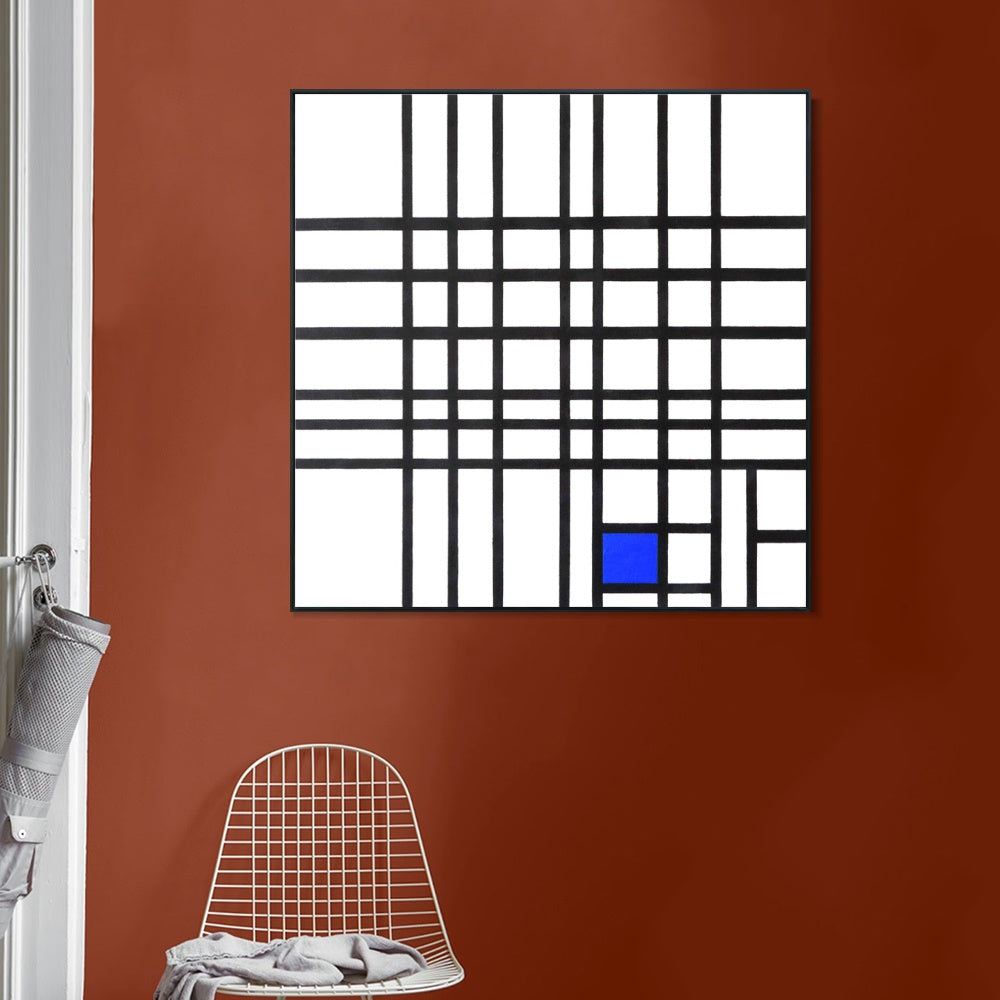 INVIN ART Framed Canvas Series#018 by Piet Cornelies Mondrian Wall Art Living Room Home Office Decorations