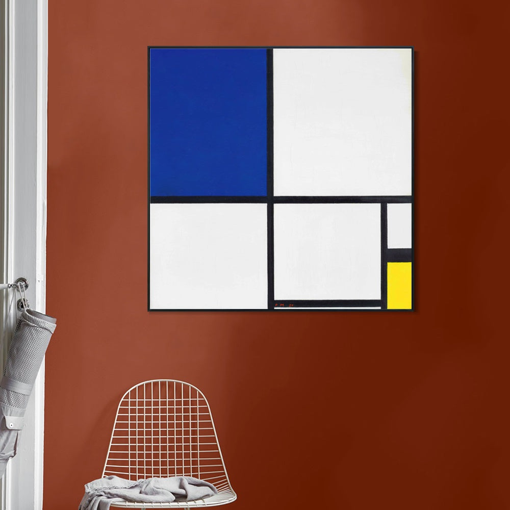 INVIN ART Framed Canvas Series#037 by Piet Cornelies Mondrian Wall Art Living Room Home Office Decorations