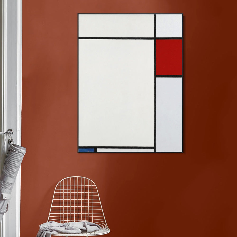 INVIN ART Framed Canvas Series#039 by Piet Cornelies Mondrian Wall Art Living Room Home Office Decorations
