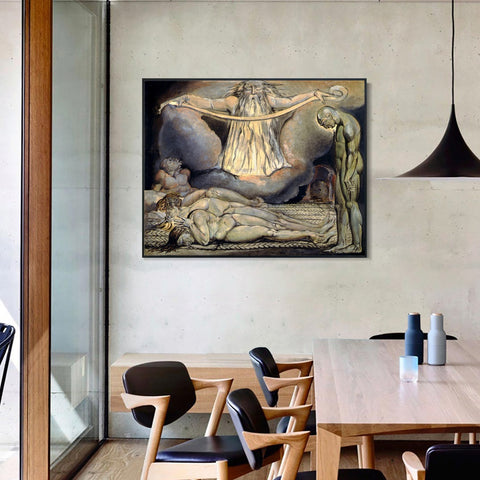 INVIN ART Framed Canvas Giclee Print Art Finals Week As Told#2 by William Blake Wall Art Living Room Home Office Decorations