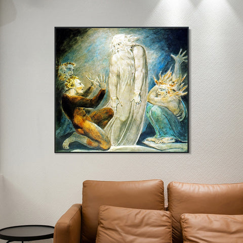 INVIN ART Framed Canvas Giclee Print Art Martin Butlin by William Blake Wall Art Living Room Home Office Decorations