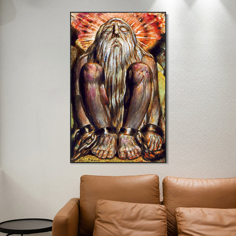 INVIN ART Framed Canvas Giclee Print Art Finals Week As Told#3 by William Blake Wall Art Living Room Home Office Decorations