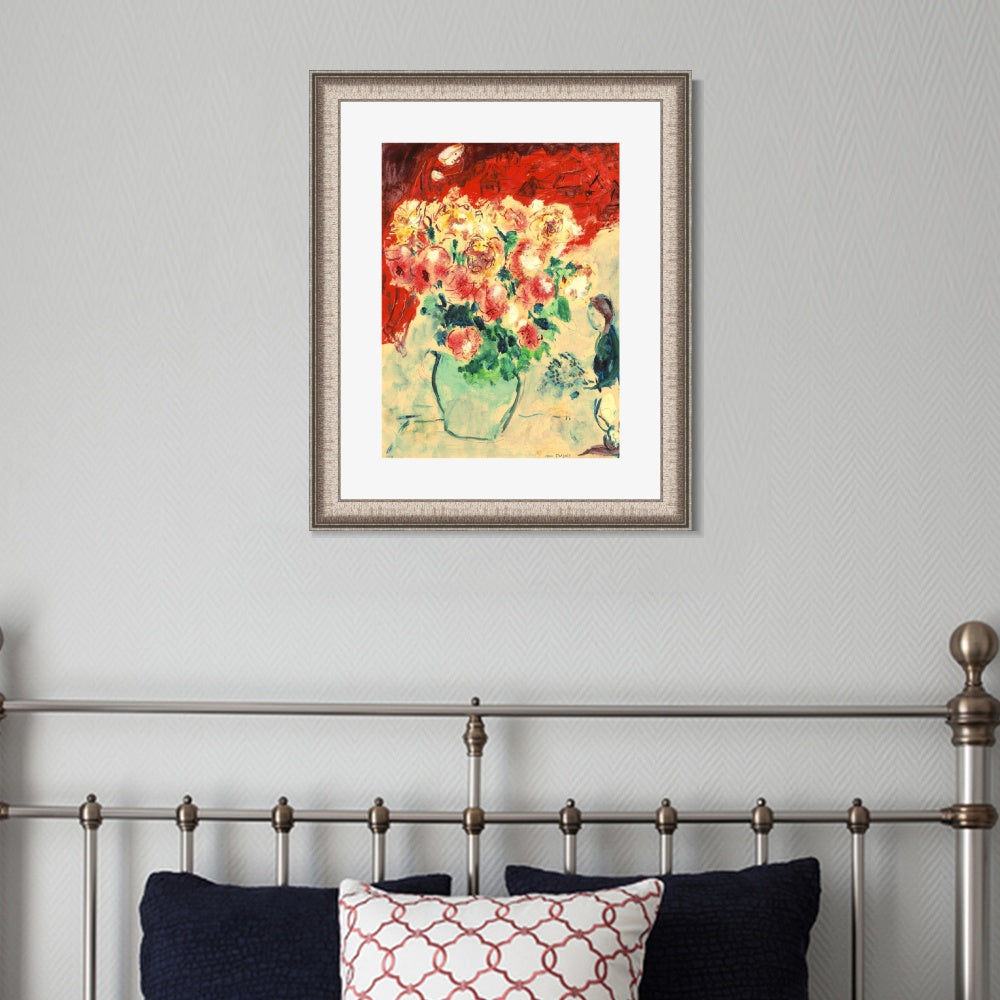 INVIN ART Framed Canvas Art Giclee Print Series#27 by Marc Chagall Wall Art Room Living Office Home Decorations