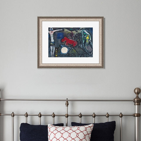INVIN ART Framed Canvas Art Giclee Print Series#031 by Marc Chagall Wall Art Room Living Office Home Decorations