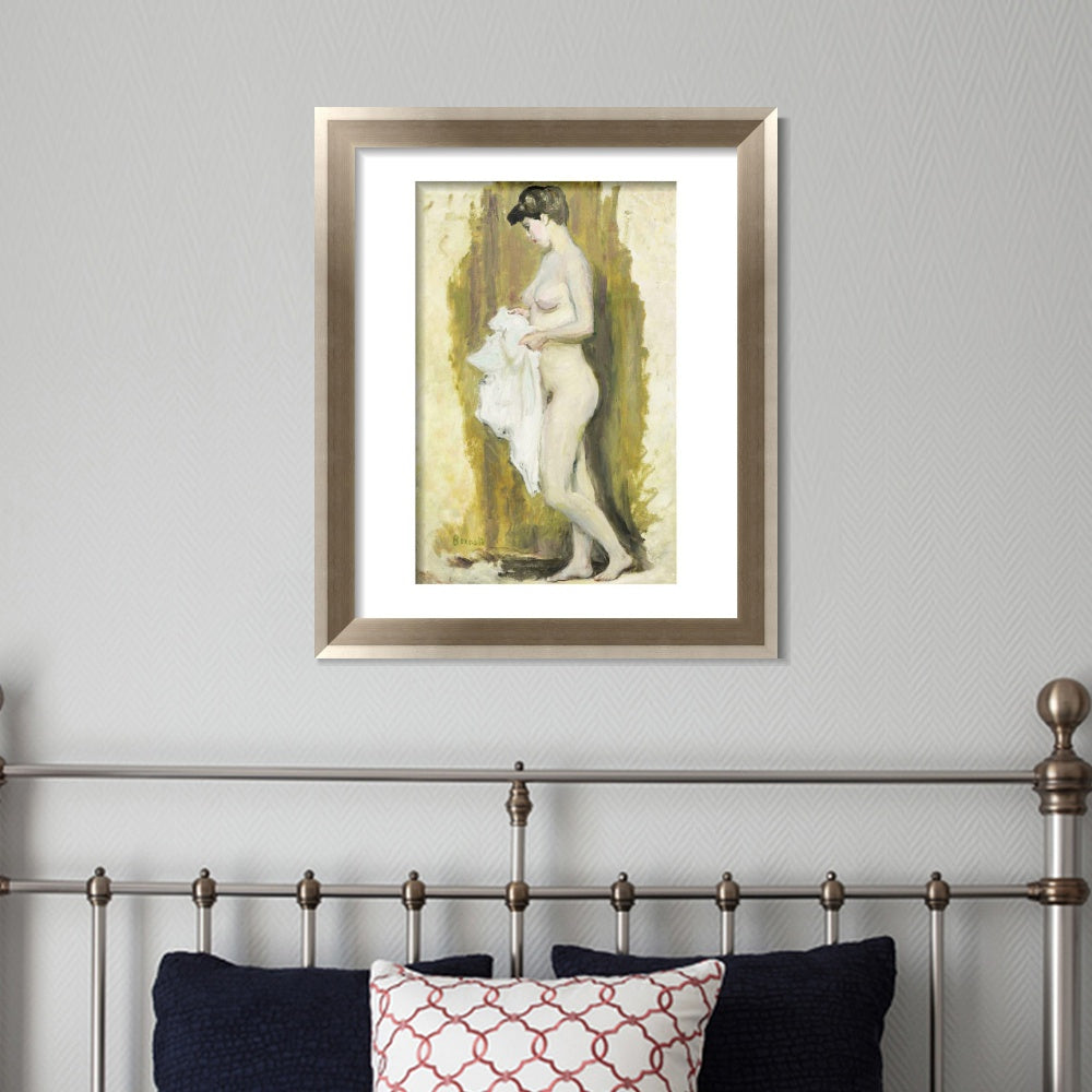INVIN ART Framed Canvas Art Giclee Print Naked woman 2 by Marc Chagall Wall Art Room Living Office Home Decorations