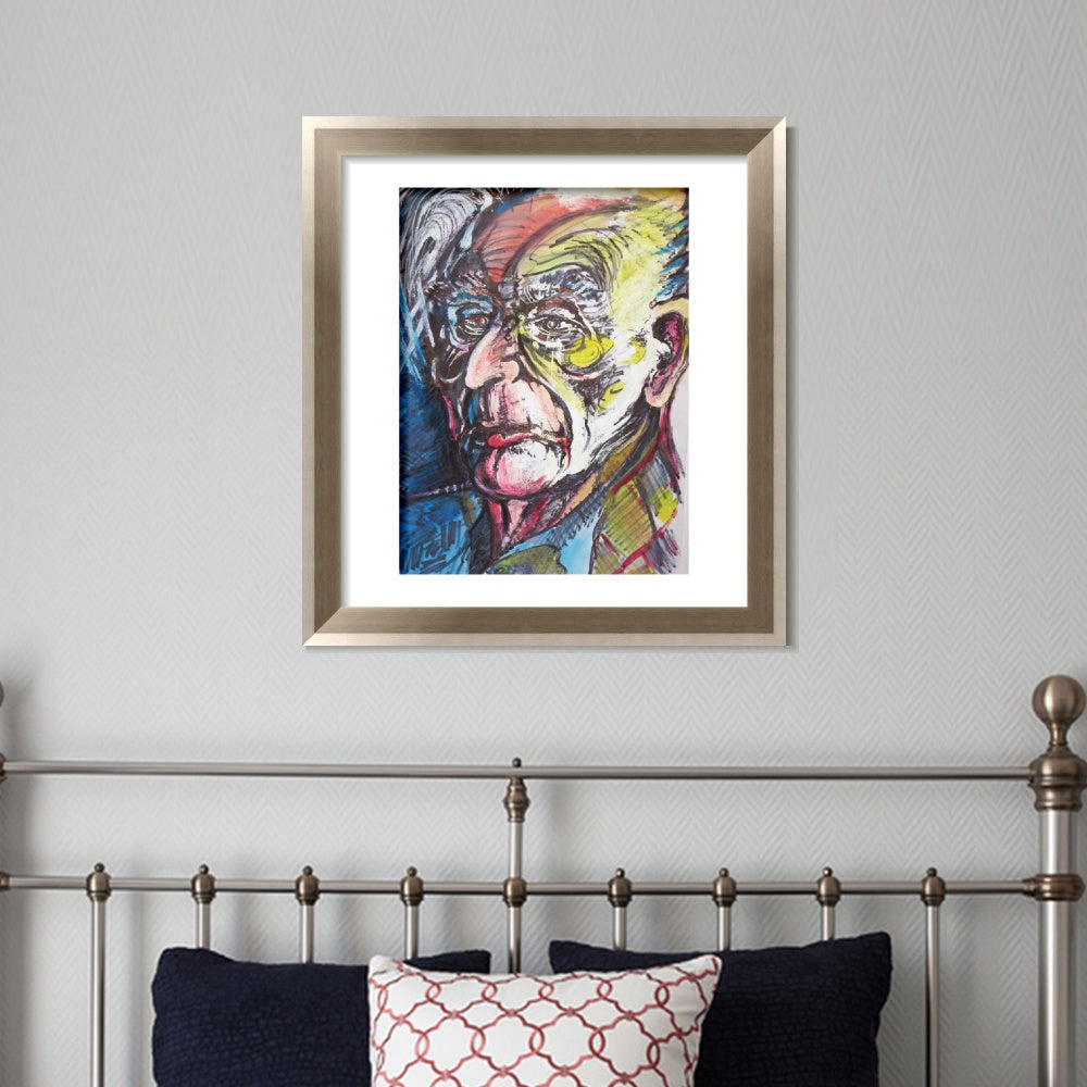 INVIN ART Framed Canvas Art Giclee Print Series#094 by Marc Chagall Wall Art Room Living Office Home Decorations