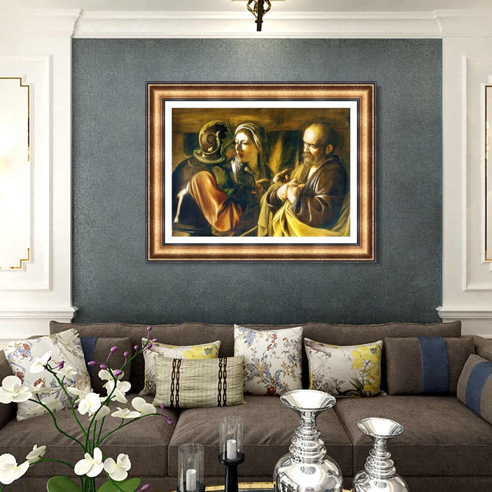 INVIN ART Framed Canvas Art Giclee Print Series#002 by Michelangelo Merisi da Caravaggio Wall Art