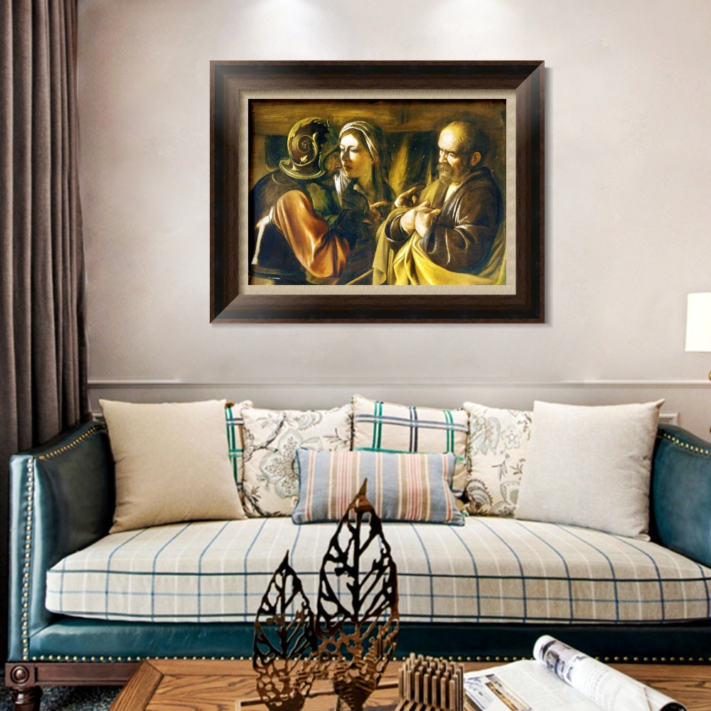 INVIN ART Framed Canvas Art Giclee Print Series#002 by Michelangelo Merisi da Caravaggio Wall Art