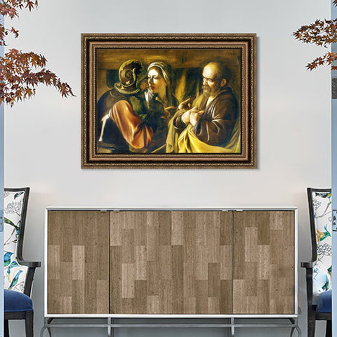 INVIN ART Framed Canvas Art Giclee Print Series#002 by Michelangelo Merisi da Caravaggio Wall Art Living Room Home Office Decorations