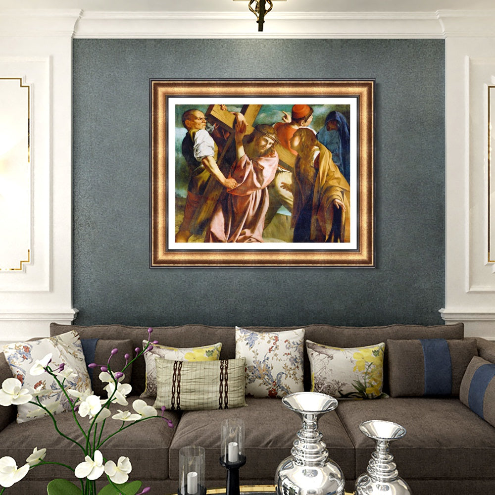 INVIN ART Framed Canvas Art Giclee Print Series#004 by Michelangelo Merisi da Caravaggio Wall Art