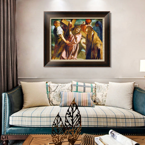 INVIN ART Framed Canvas Art Giclee Print Series#004 by Michelangelo Merisi da Caravaggio Wall Art Living Room Home Office Decorations