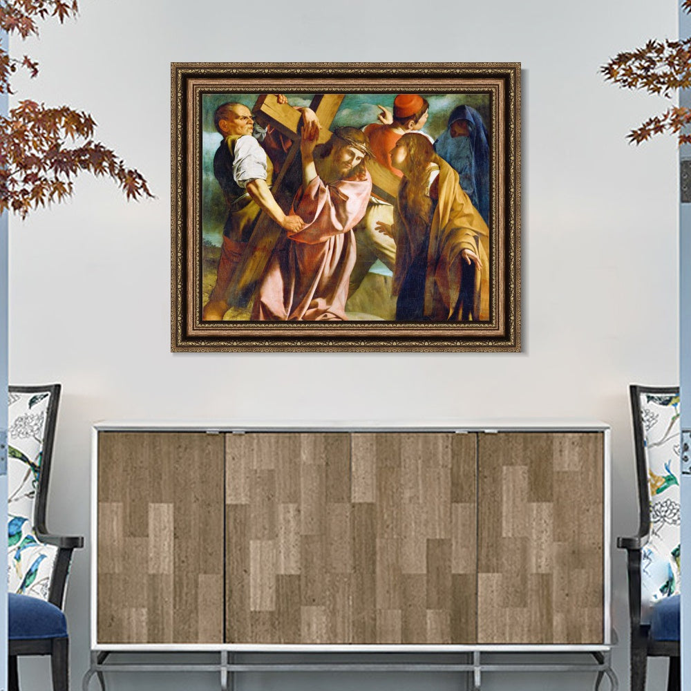 INVIN ART Framed Canvas Art Giclee Print Series#004 by Michelangelo Merisi da Caravaggio Wall Art