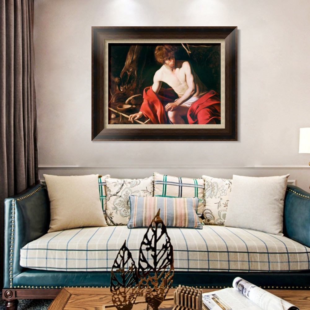 INVIN ART Framed Canvas Art Giclee Print Series#006 by Michelangelo Merisi da Caravaggio Wall Art
