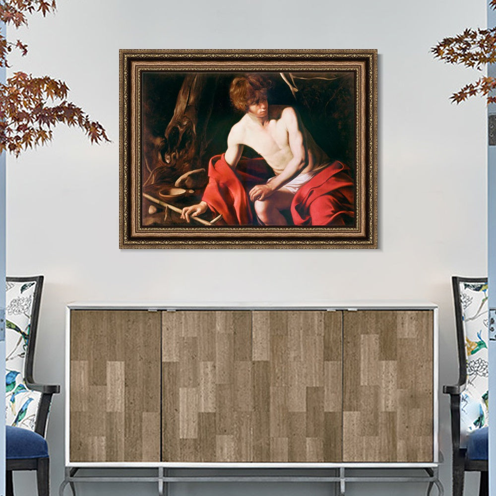 INVIN ART Framed Canvas Art Giclee Print Series#006 by Michelangelo Merisi da Caravaggio Wall Art