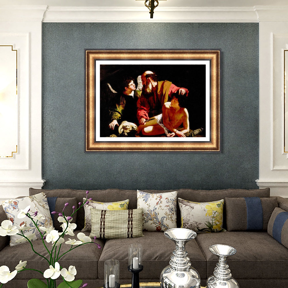 INVIN ART Framed Canvas Art Giclee Print Series#012 by Michelangelo Merisi da Caravaggio Wall Art