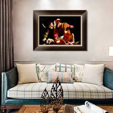 INVIN ART Framed Canvas Art Giclee Print Series#012 by Michelangelo Merisi da Caravaggio Wall Art Living Room Home Office Decorations