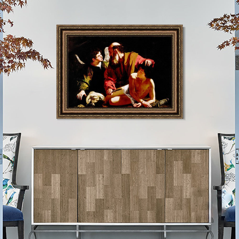 INVIN ART Framed Canvas Art Giclee Print Series#012 by Michelangelo Merisi da Caravaggio Wall Art
