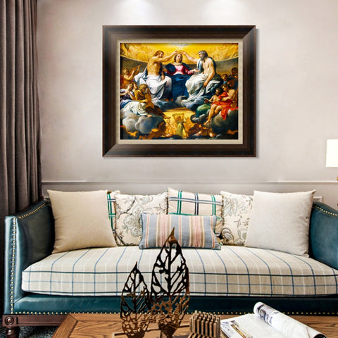 INVIN ART Framed Canvas Art Giclee Print Series#019 by Michelangelo Merisi da Caravaggio Wall Art Living Room Home Office Decorations