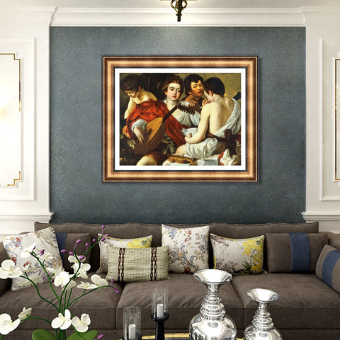 INVIN ART Framed Canvas Art Giclee Print Series#022 by Michelangelo Merisi da Caravaggio Wall Art Living Room Home Office Decorations