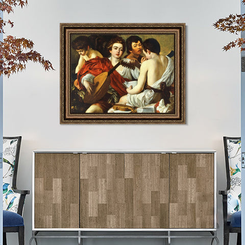 INVIN ART Framed Canvas Art Giclee Print Series#022 by Michelangelo Merisi da Caravaggio Wall Art Living Room Home Office Decorations