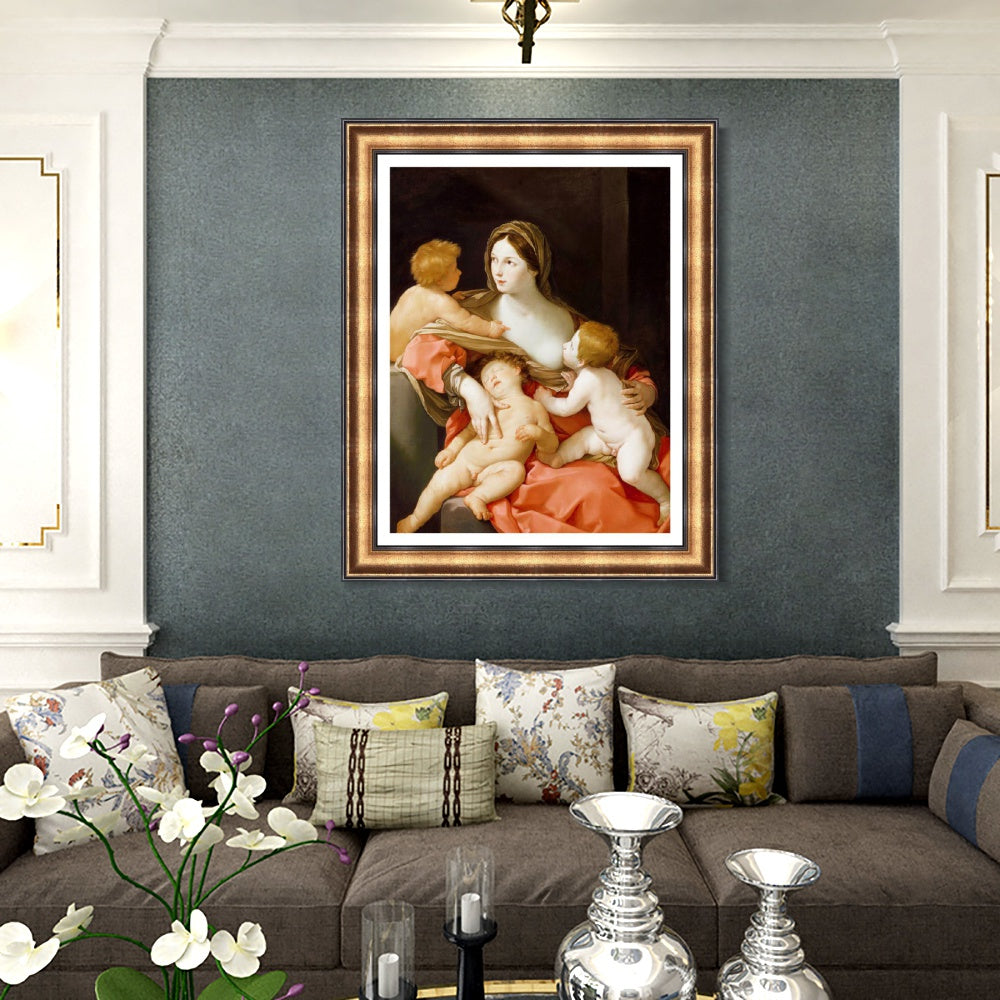 INVIN ART Framed Canvas Art Giclee Print Series#027 by Michelangelo Merisi da Caravaggio Wall Art