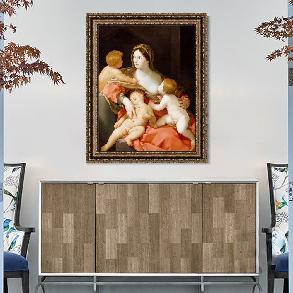 INVIN ART Framed Canvas Art Giclee Print Series#027 by Michelangelo Merisi da Caravaggio Wall Art