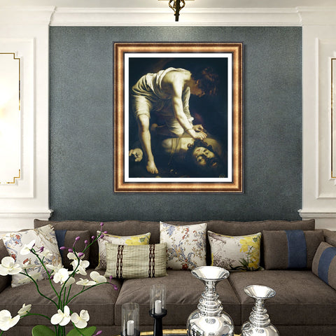 INVIN ART Framed Canvas Art Giclee Print Series#031 by Michelangelo Merisi da Caravaggio Wall Art Living Room Home Office Decorations