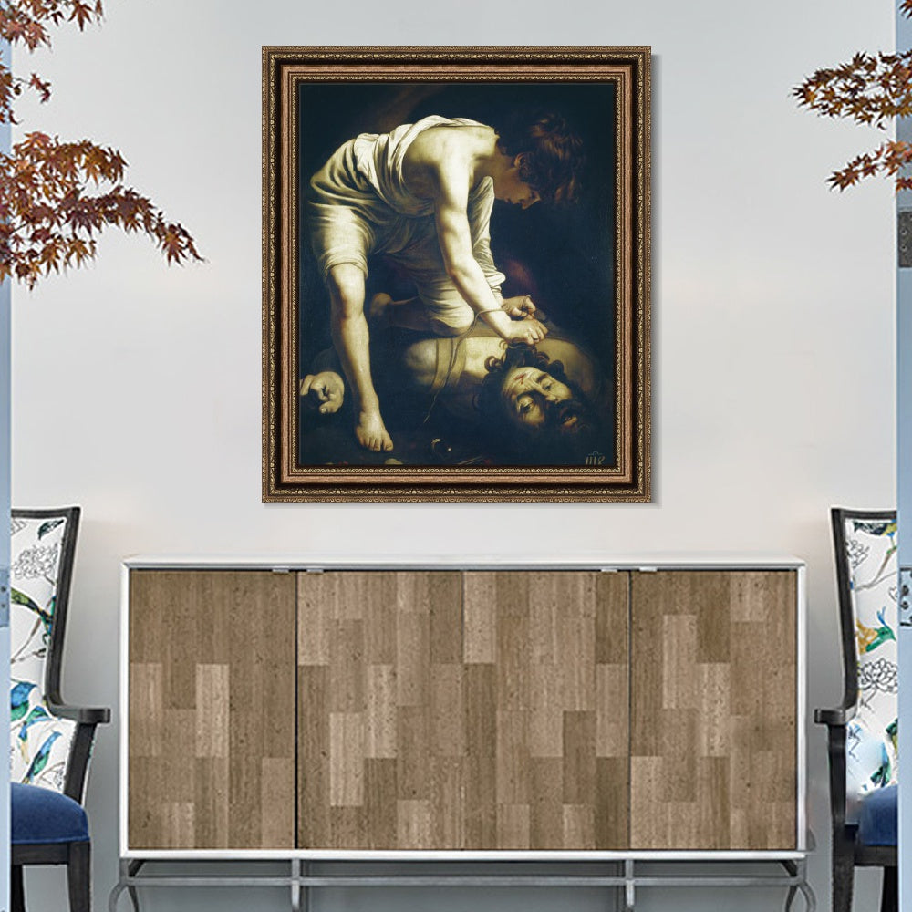 INVIN ART Framed Canvas Art Giclee Print Series#031 by Michelangelo Merisi da Caravaggio Wall Art