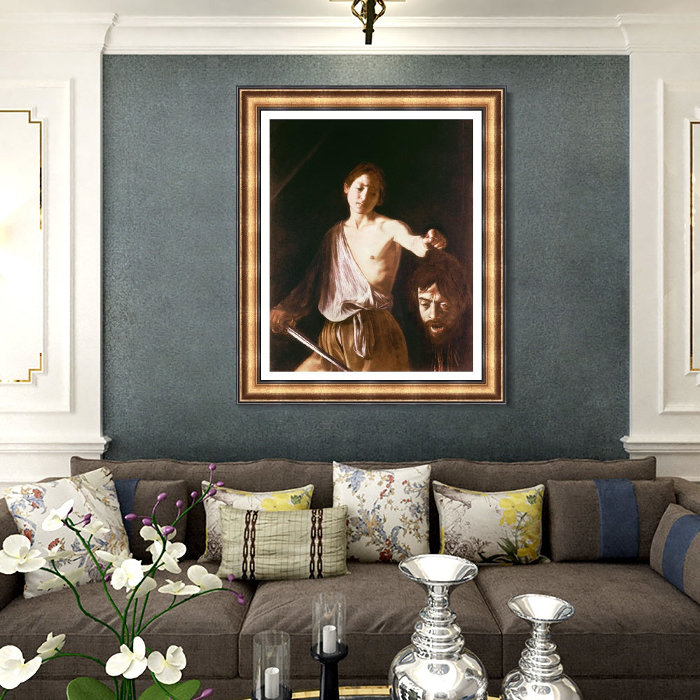 INVIN ART Framed Canvas Art Giclee Print Series#032 by Michelangelo Merisi da Caravaggio Wall Art