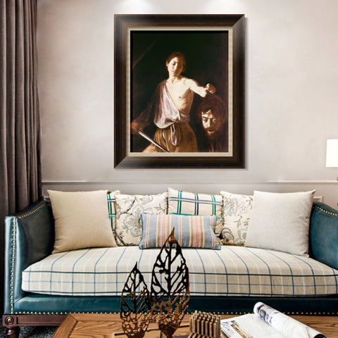 INVIN ART Framed Canvas Art Giclee Print Series#032 by Michelangelo Merisi da Caravaggio Wall Art Living Room Home Office Decorations