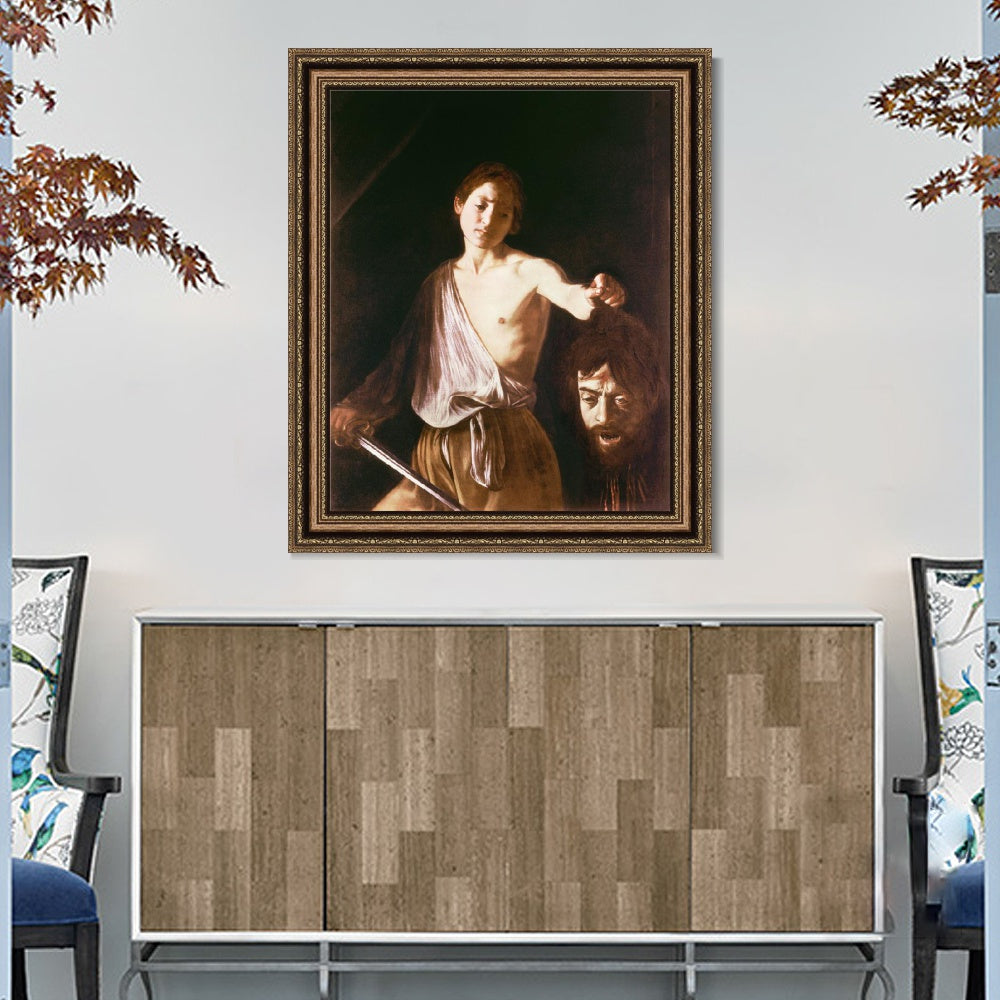 INVIN ART Framed Canvas Art Giclee Print Series#032 by Michelangelo Merisi da Caravaggio Wall Art