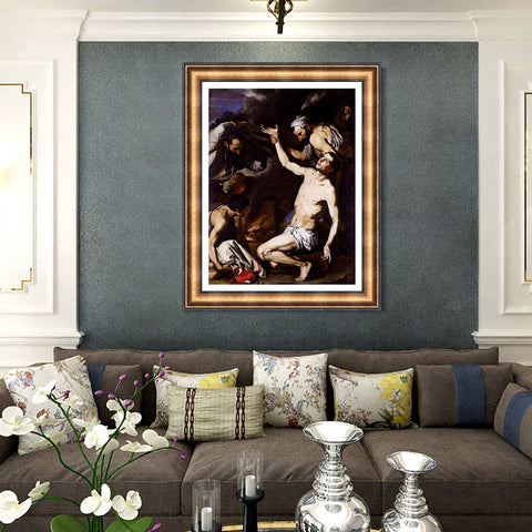INVIN ART Framed Canvas Art Giclee Print Series#034 by Michelangelo Merisi da Caravaggio Wall Art Living Room Home Office Decorations