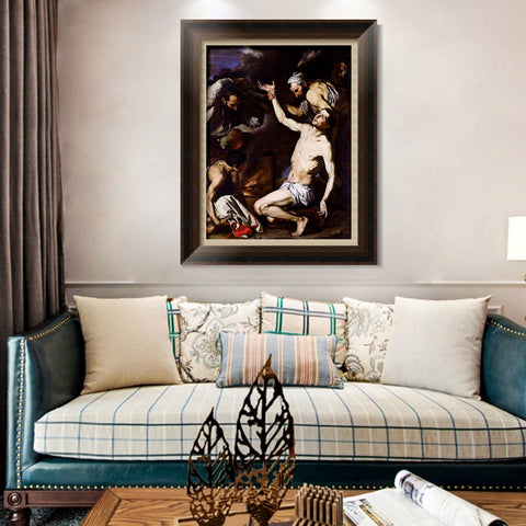 INVIN ART Framed Canvas Art Giclee Print Series#034 by Michelangelo Merisi da Caravaggio Wall Art Living Room Home Office Decorations