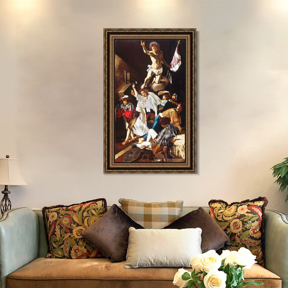 INVIN ART Framed Canvas Art Giclee Print Series#036 by Michelangelo Merisi da Caravaggio Wall Art